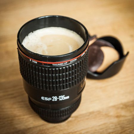 Kameraobjektiv Becher als Geschenk für Menschen, die gern fotografieren