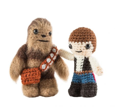 Star Wars Häkelset mit Han Solo und Chewbacca Häkelfigur