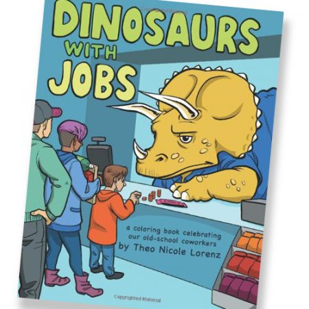 Dinosaurier mit Jobs - Dinos im Arbeitsalltag Malbuch