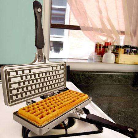 Waffeleisen Tastatur Geek Geschenk für Computerfreaks