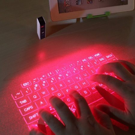 Virtuelle Tastatur - Computertastatur mit Bluetooth Laser Projektor